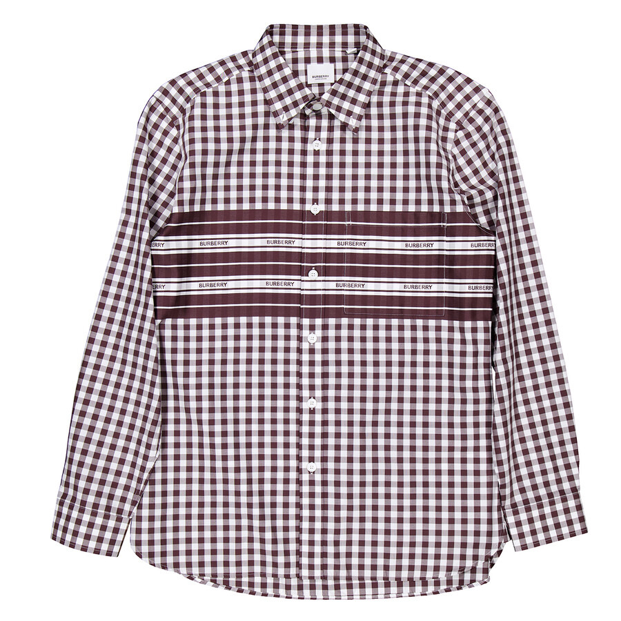 Burberry Cannelton Long-Sleeve Check Cotton Poplin Shirt - 1