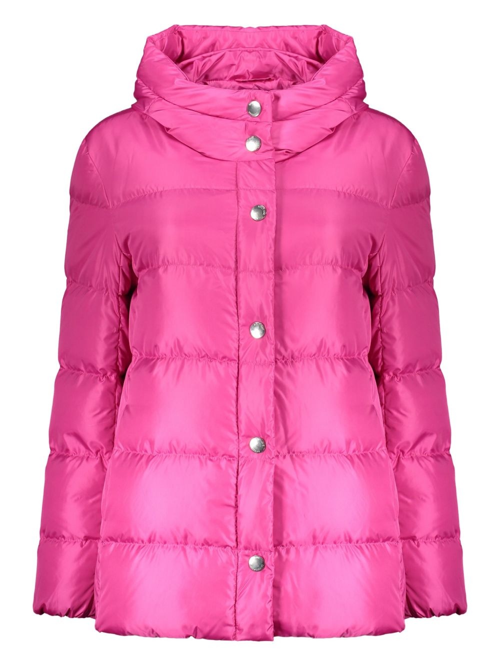 hooded quilted jacket - 1
