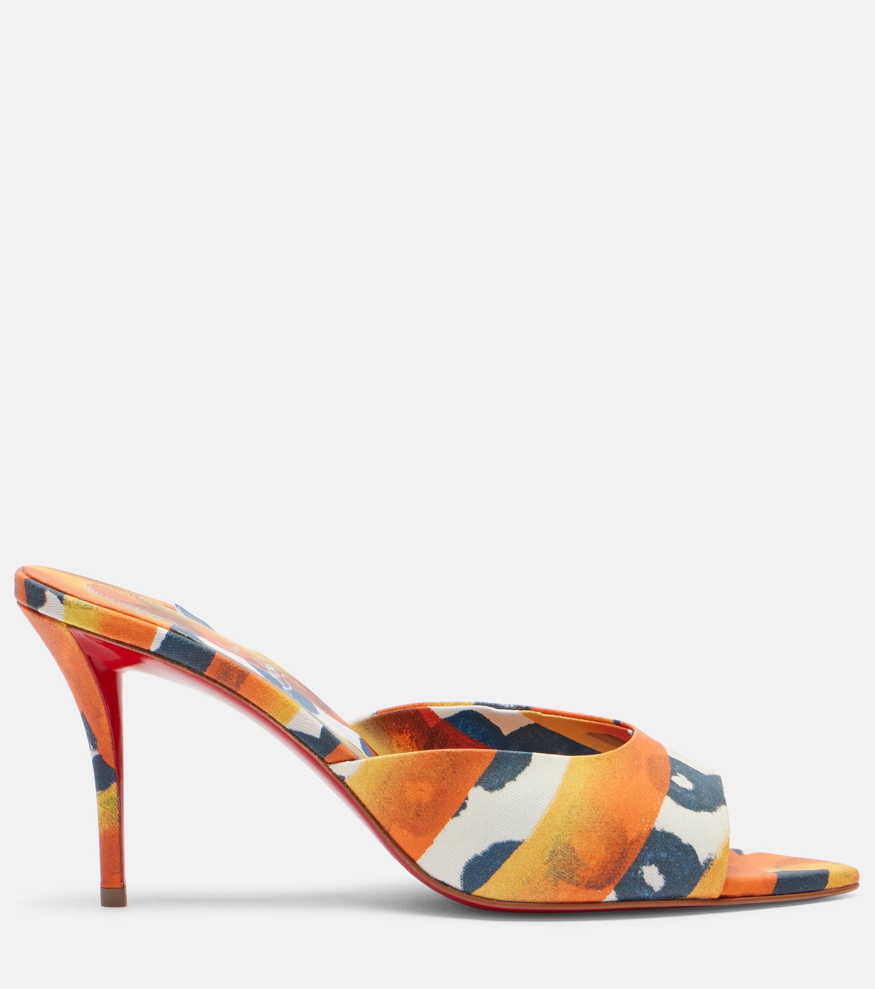 Miss Z 80 coated canvas mules - 4