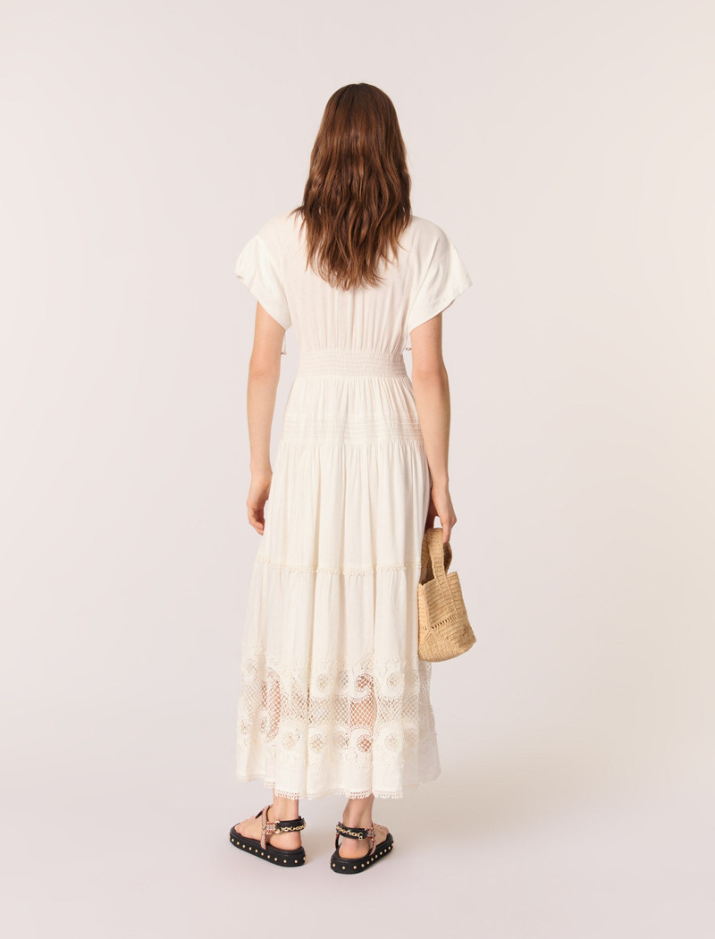Embroidered ruffled maxi dress 4
