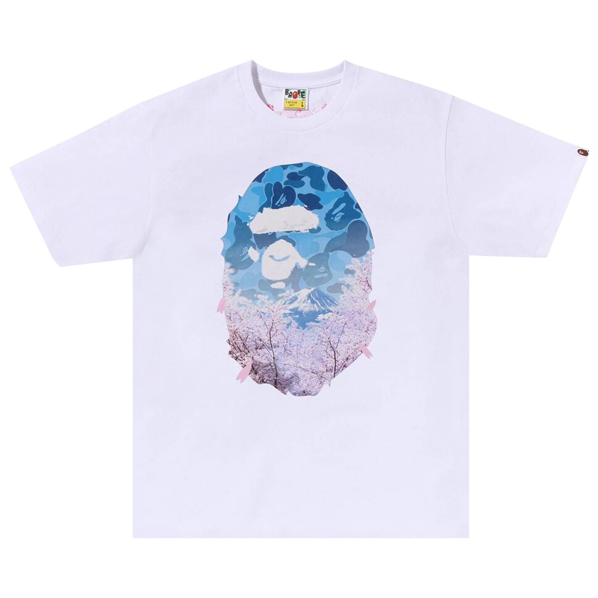 BAPE Sakura Photo Ape Head 'White' - 1