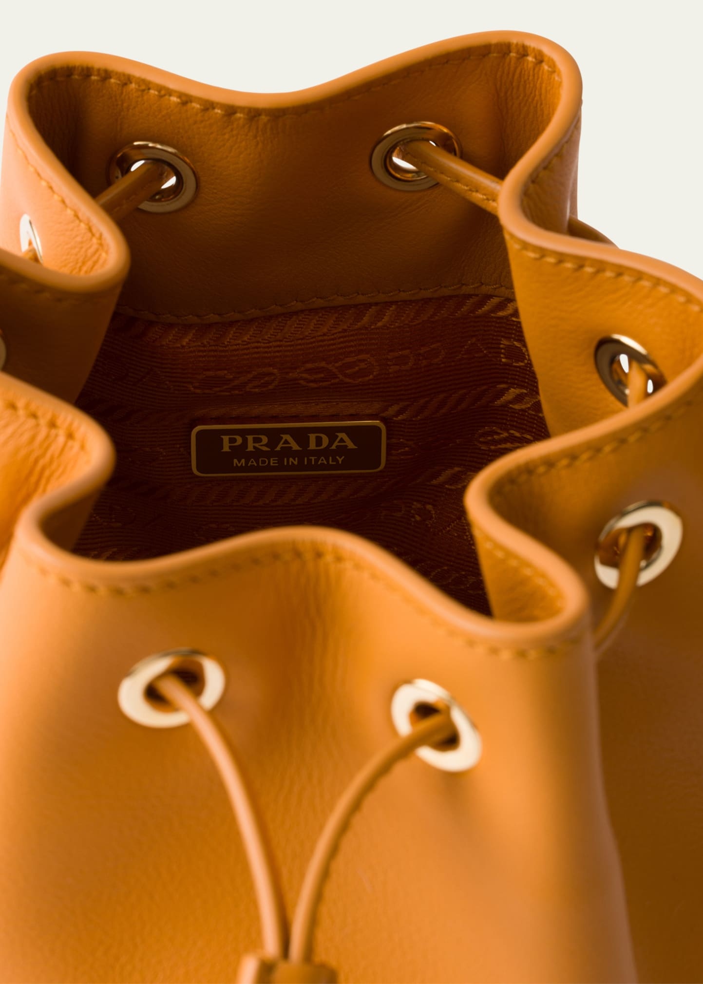 Flou Drawstring Leather Bucket Bag - 3