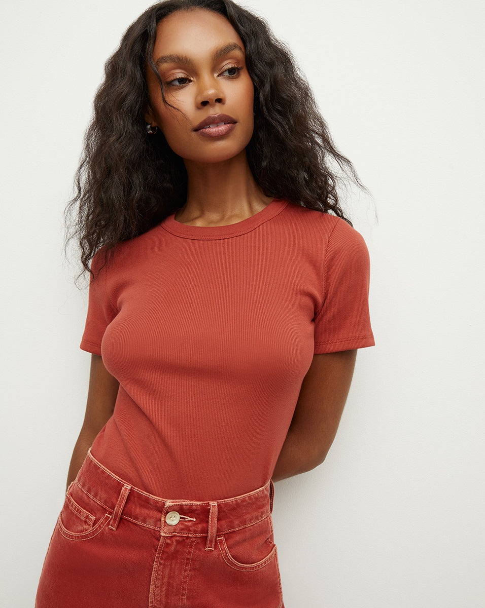 PRUITT RIBBED TEE - 2
