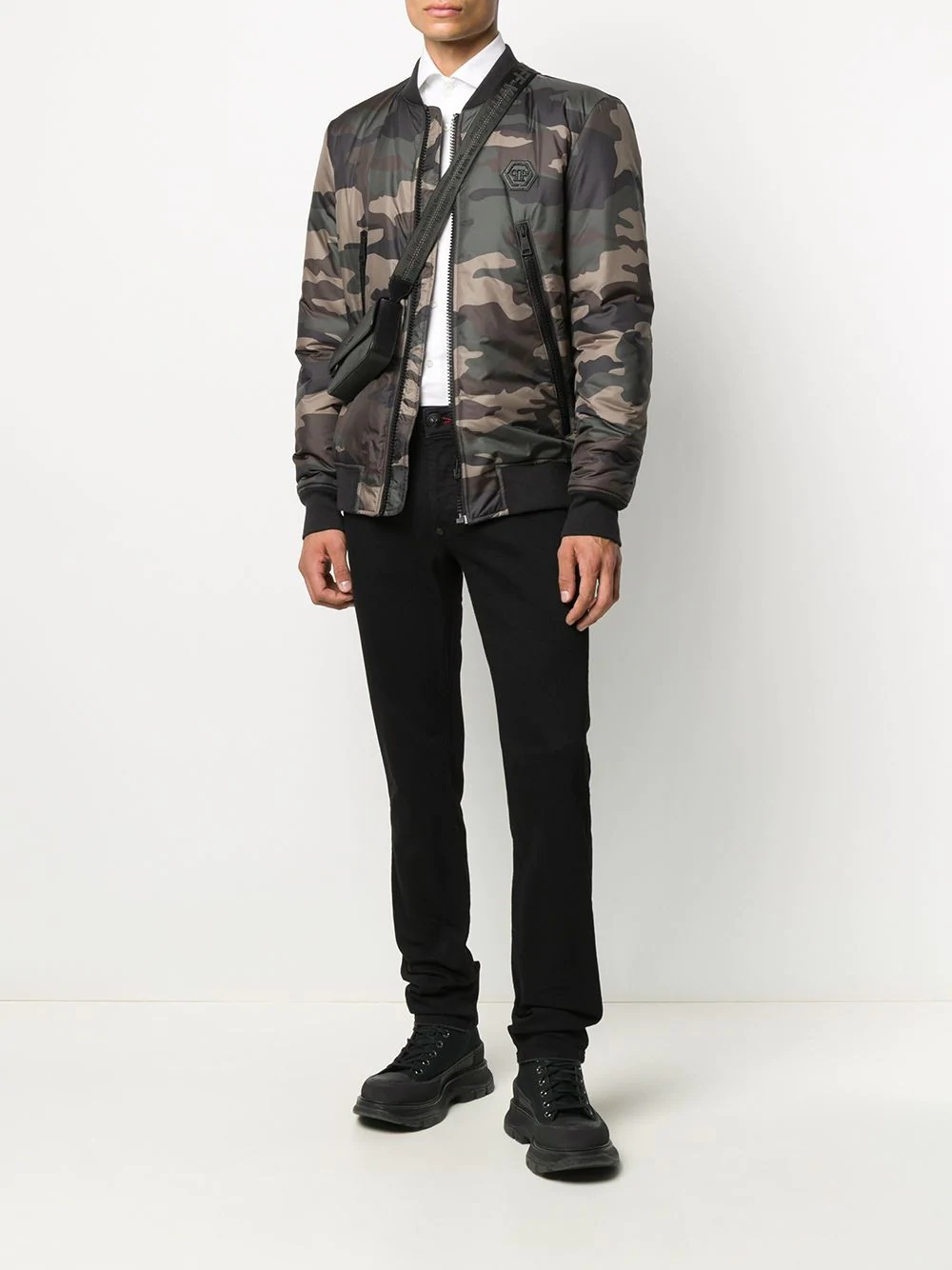 camouflage-print bomber jacket  - 2