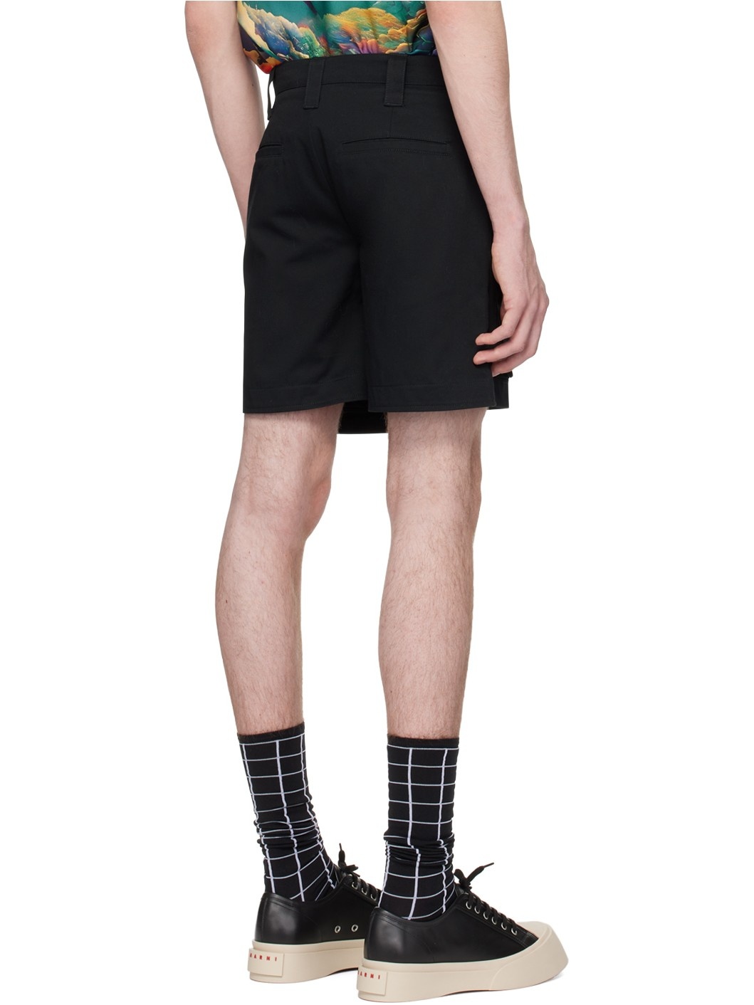 Black Cargo Shorts - 3