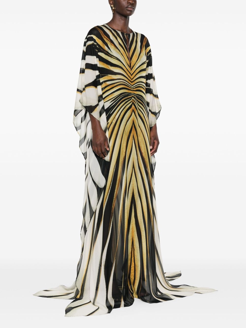 silk kaftan dress - 3
