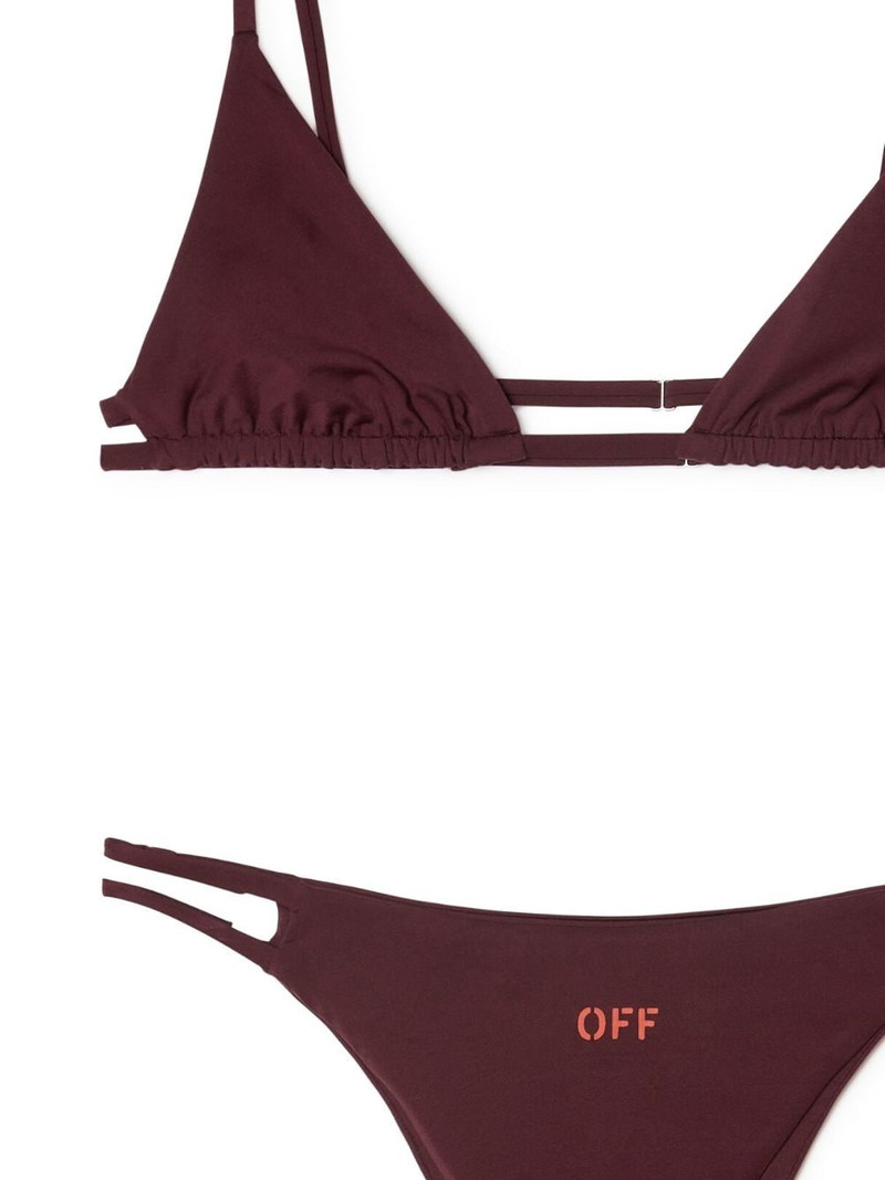 Off-White Off Stamp triangle bikini set outlook