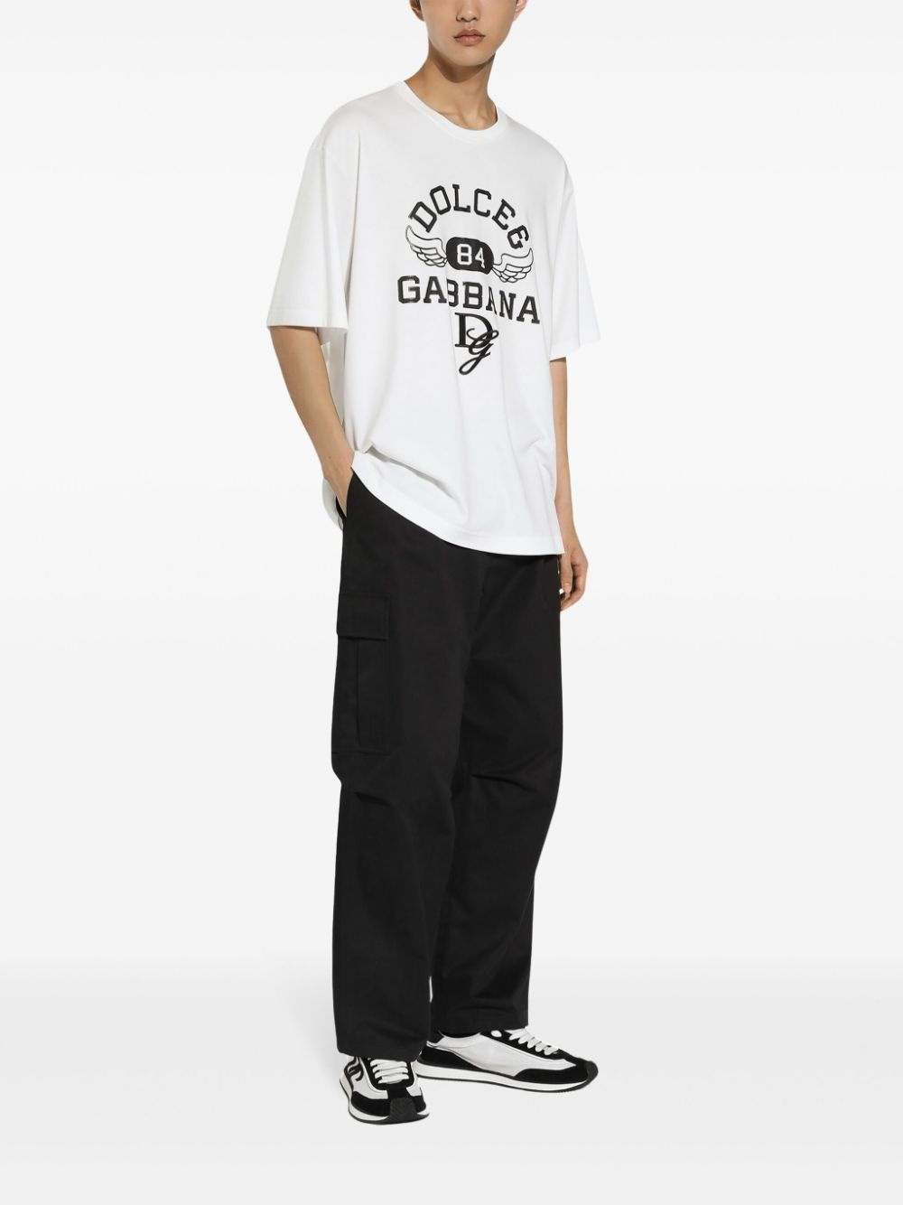 logo print t-shirt - 3