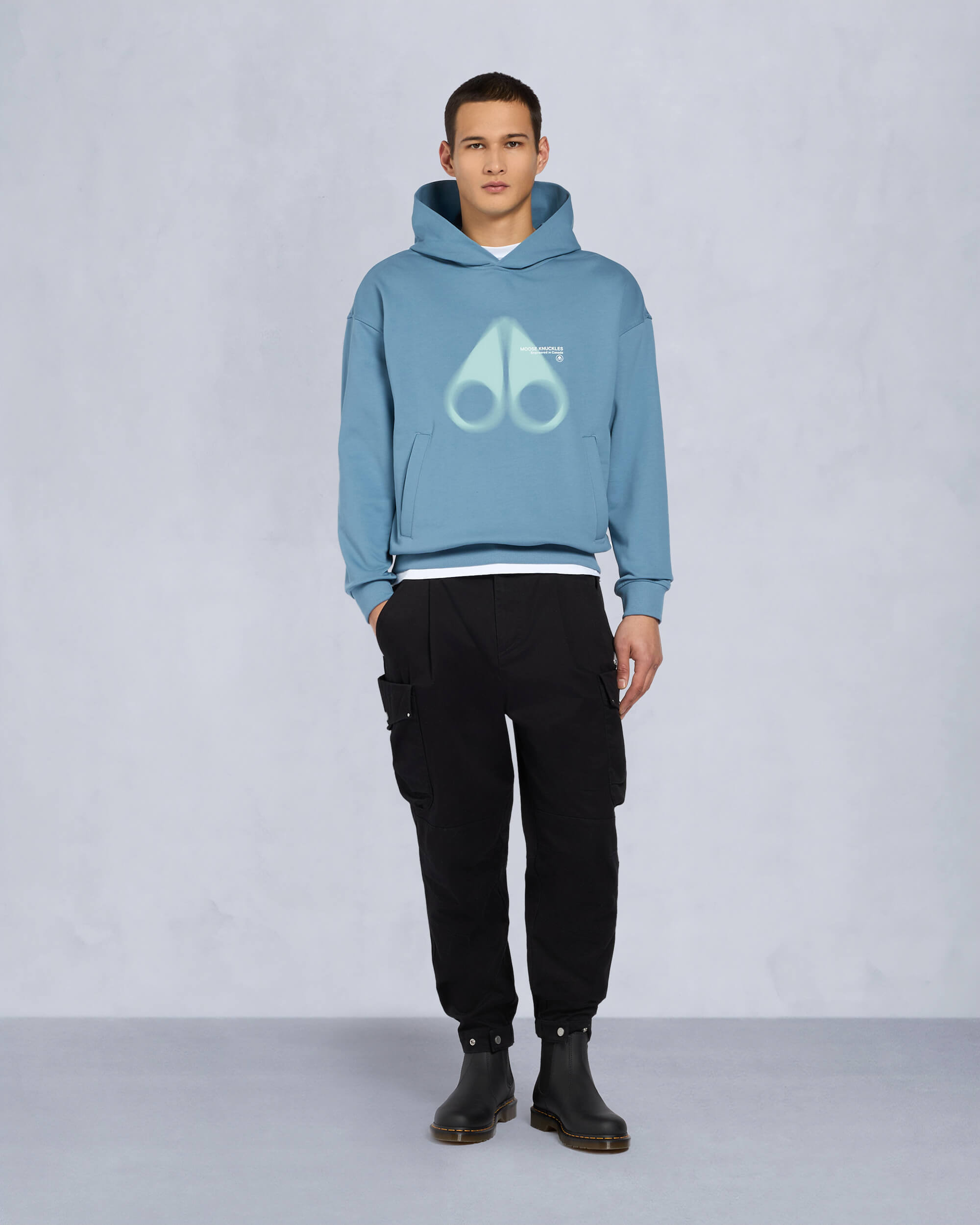 MAURICE PULLOVER HOODIE-SEA - 2