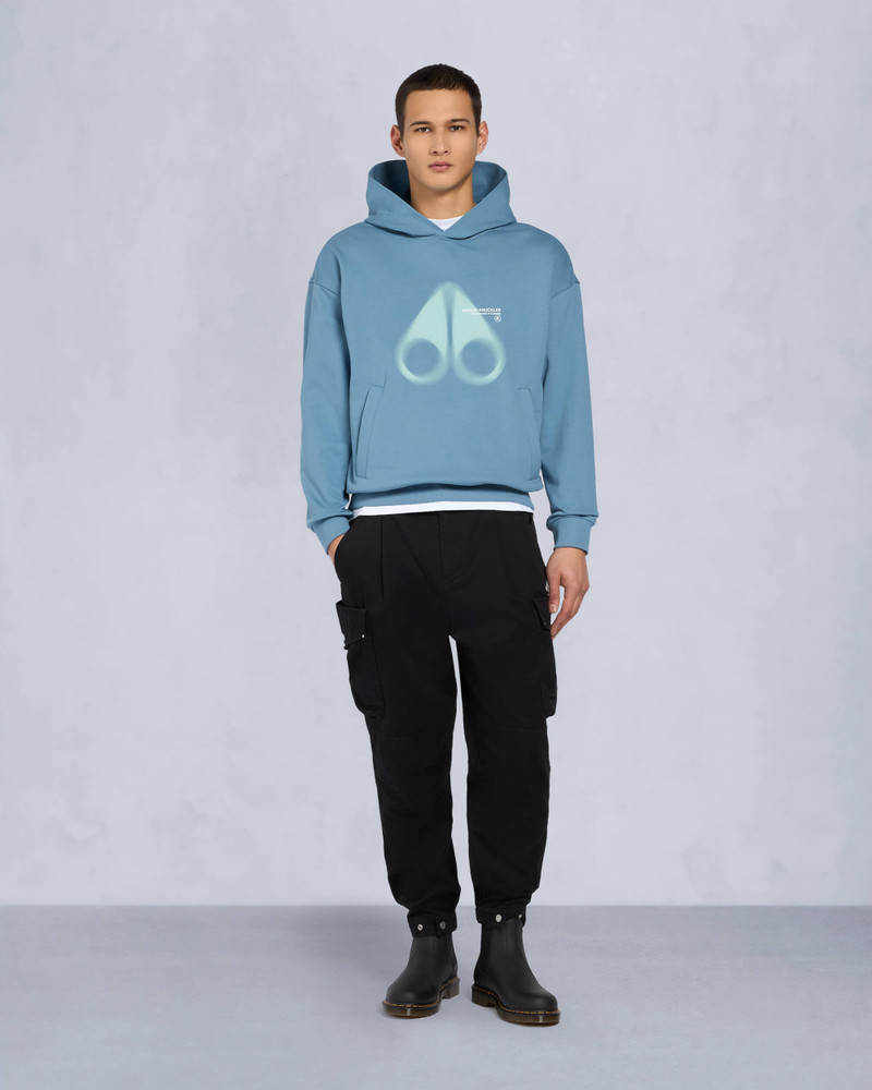 MOOSE KNUCKLES MAURICE PULLOVER HOODIE-SEA outlook