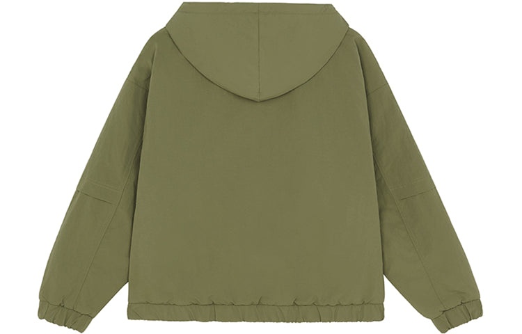 (WMNS) New Balance Sports Hooded Jacket Military Green AWJ13319-OLG - 2