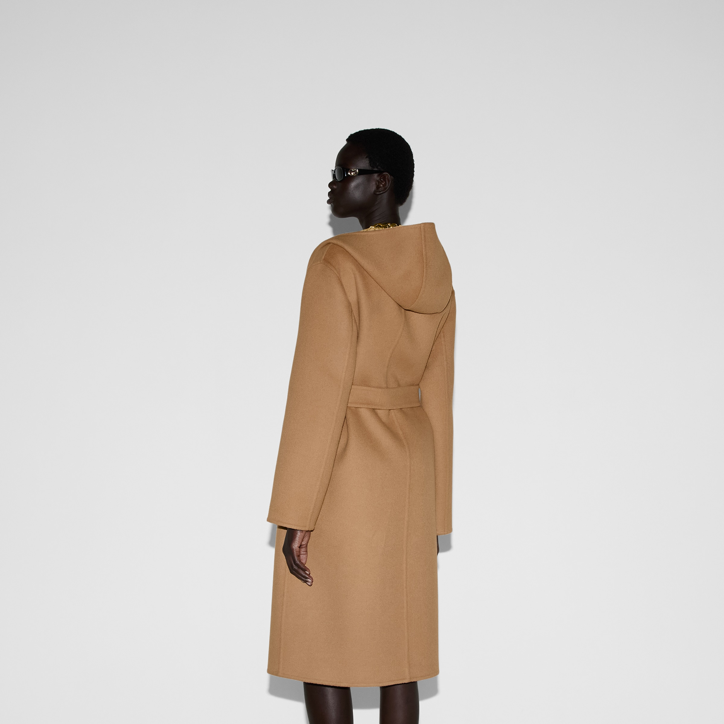 Reversible GG silk wool blend coat - 4
