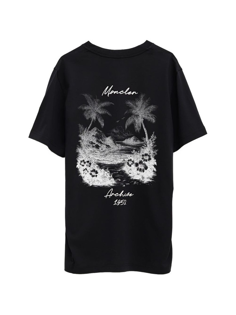 Moncler beach printed t-shirt outlook