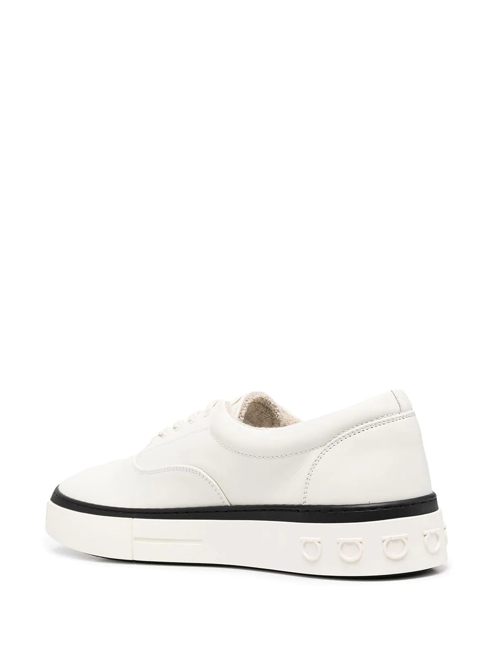 contrast stripe low-top sneakers - 3