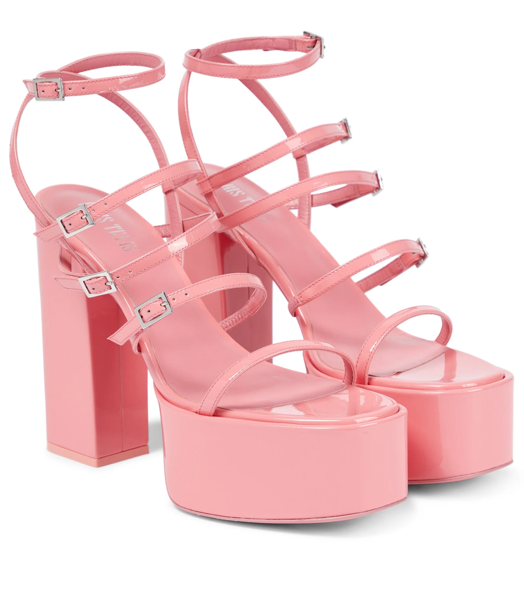 Jessica 130 leather platform sandals - 1