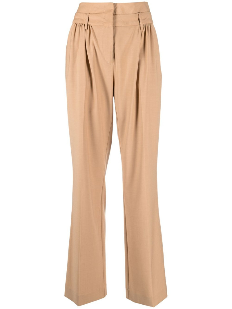 straight-leg tailored trousers 1