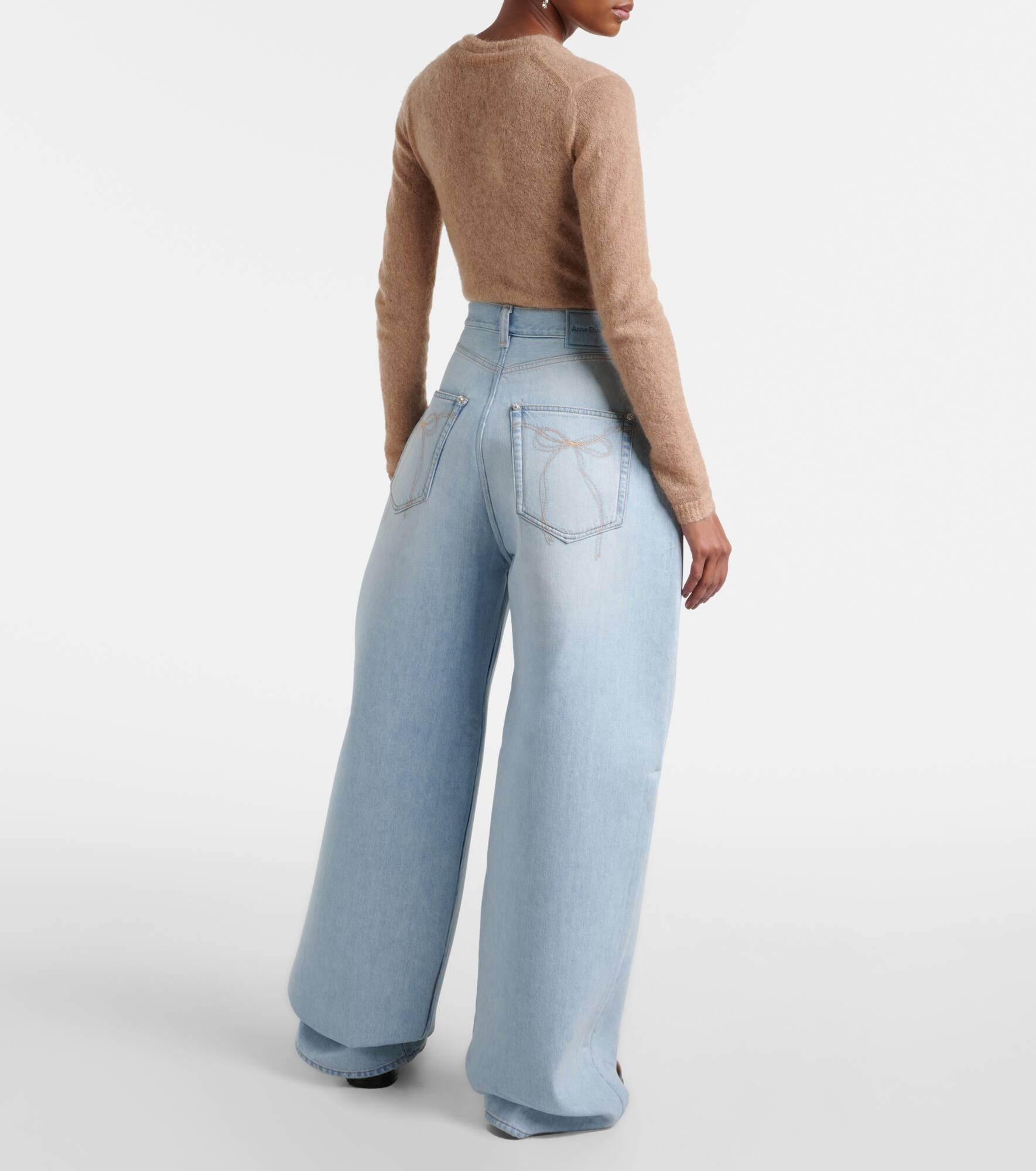 High-rise barrel-leg jeans - 3