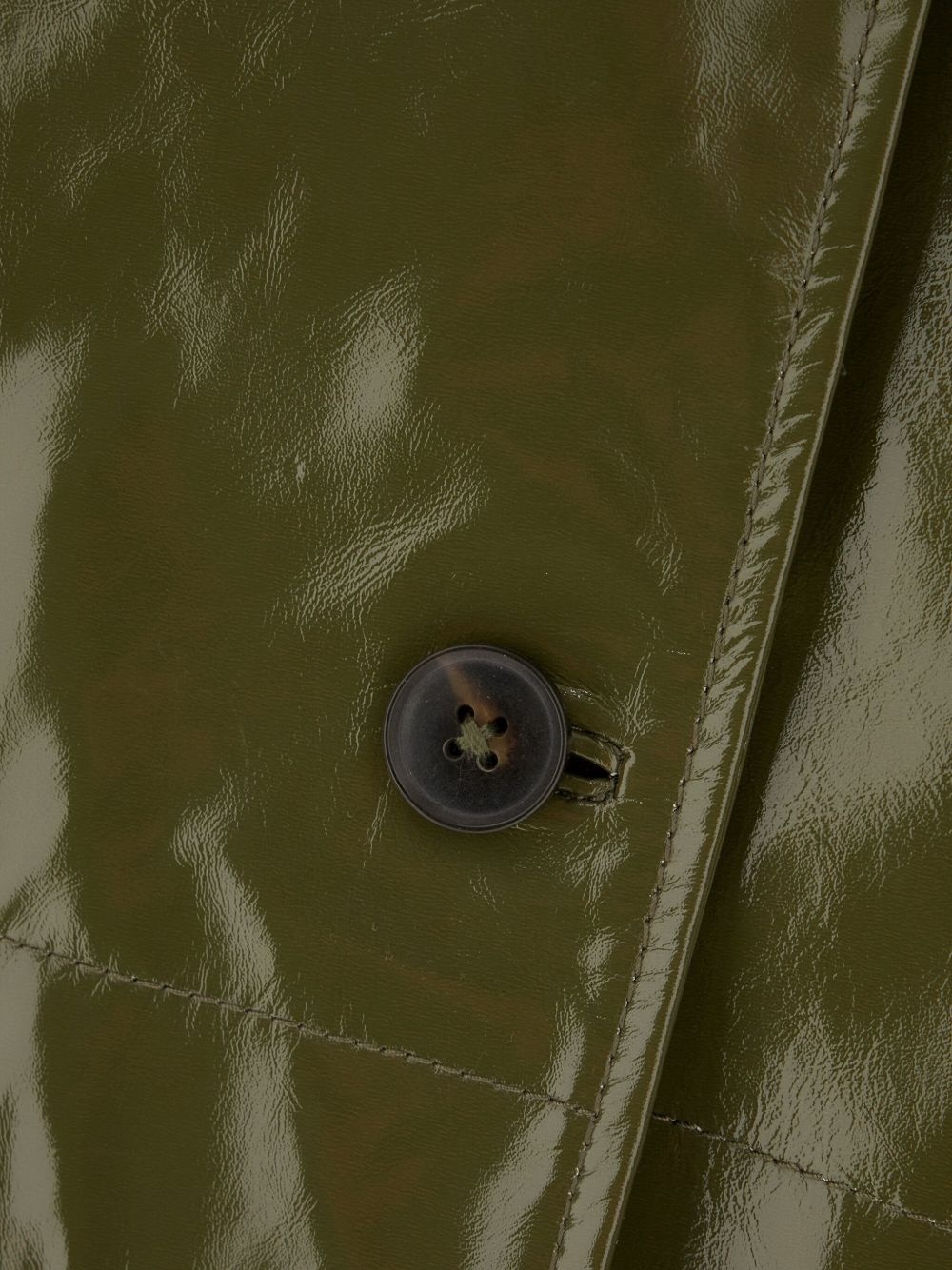 panelled leather jacket - 3