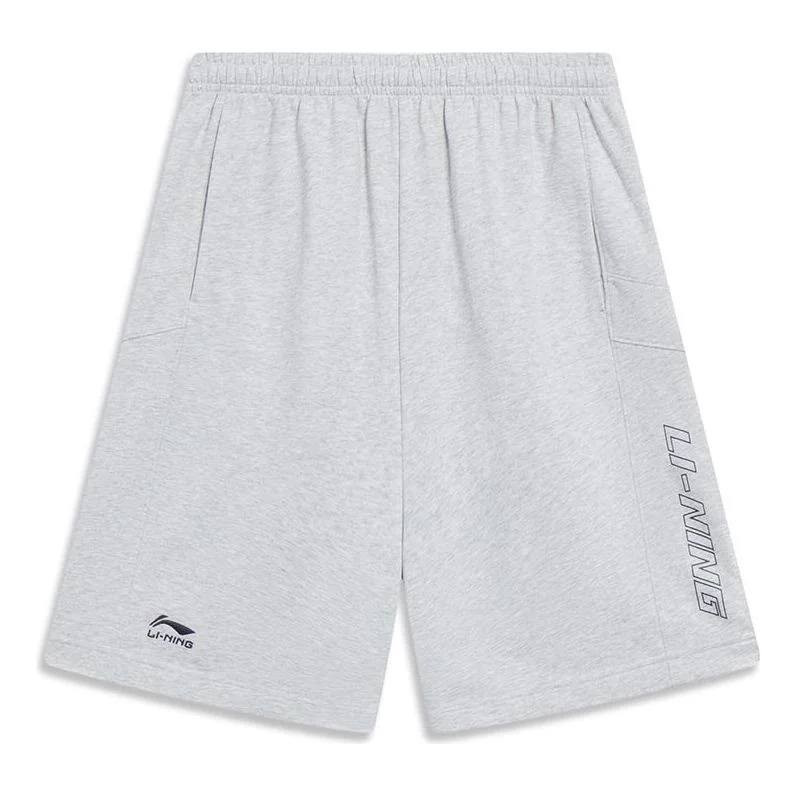 Li-Ning Graphic Straight Shorts 'Grey' AKST073-3 - 1