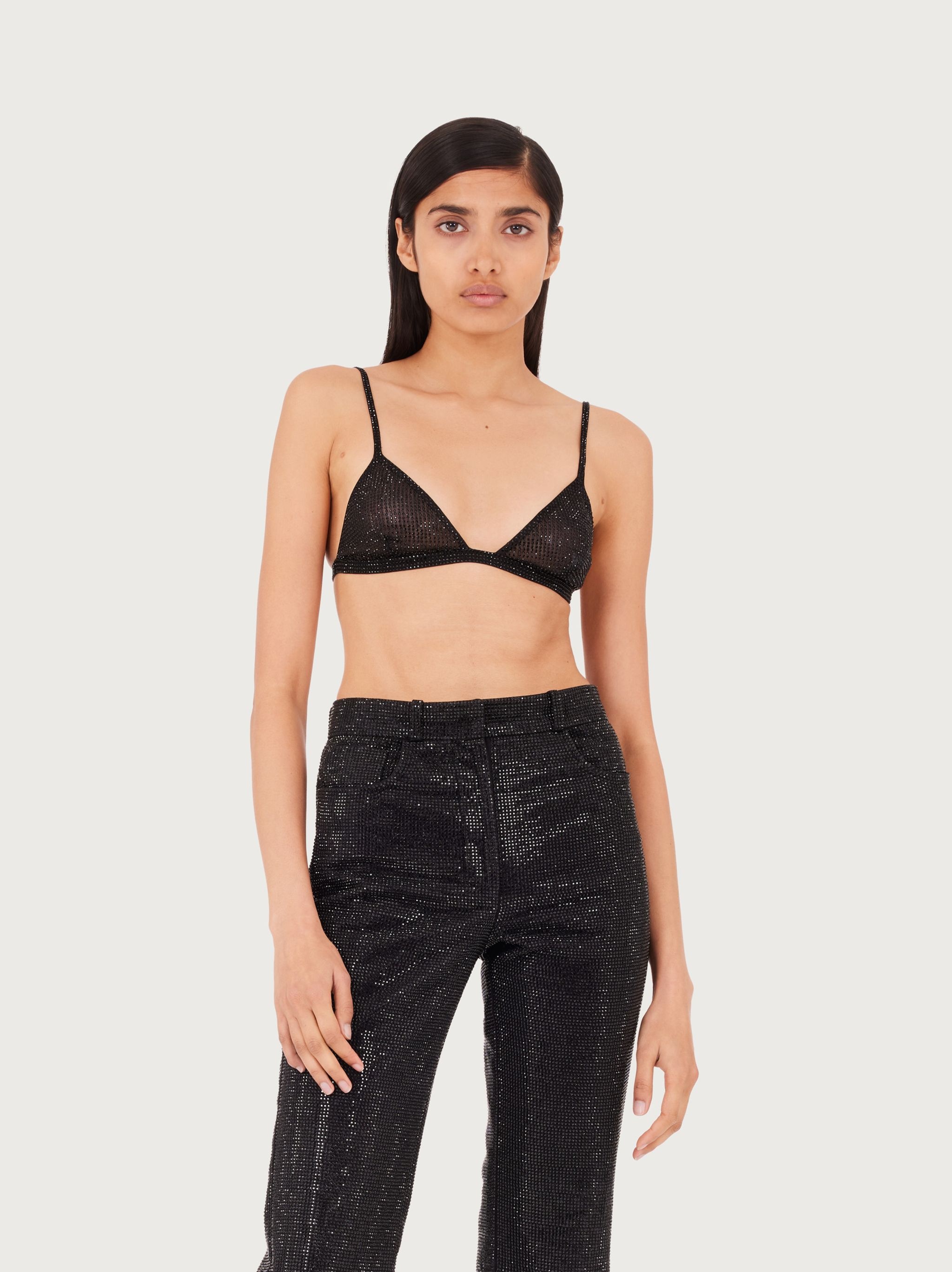 Silk crystal embellished bra - 2
