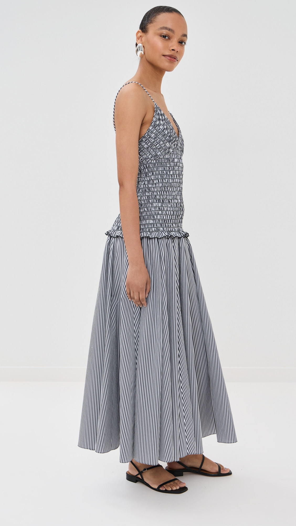 The Josie Spaghetti Strap Dress with Smocked Bodice - 5
