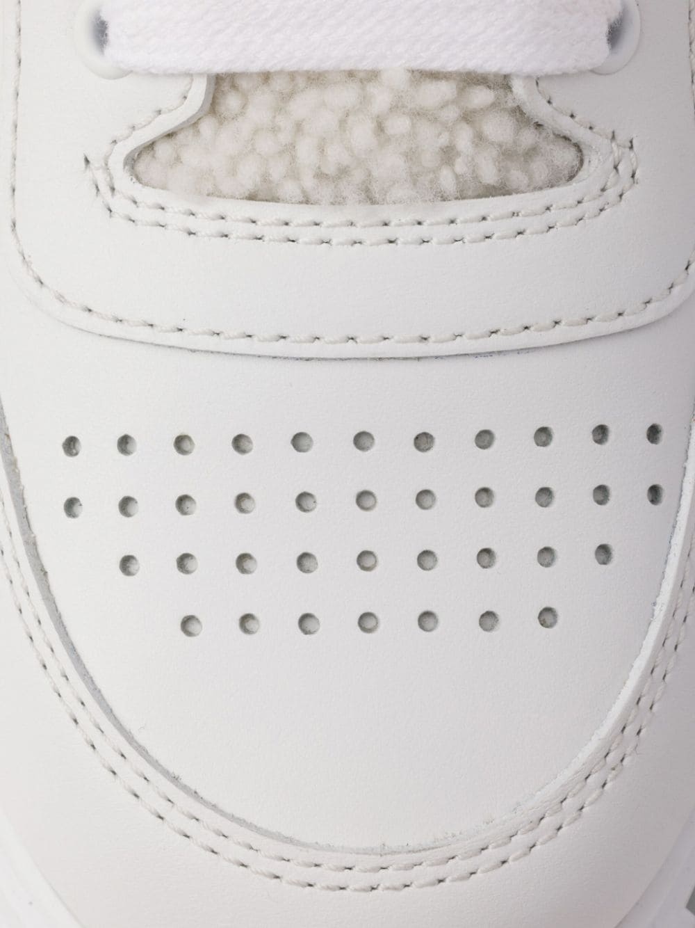 shearling leather sneakers - 5