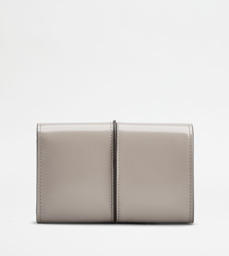 T TIMELESS WALLET IN LEATHER - GREY 3