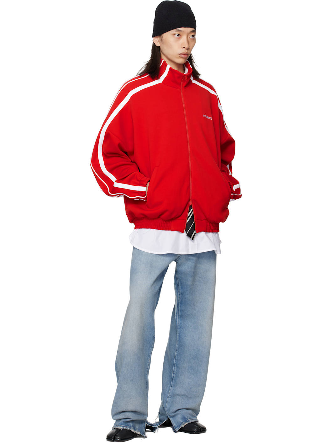Red Gym Track Jacket - 4