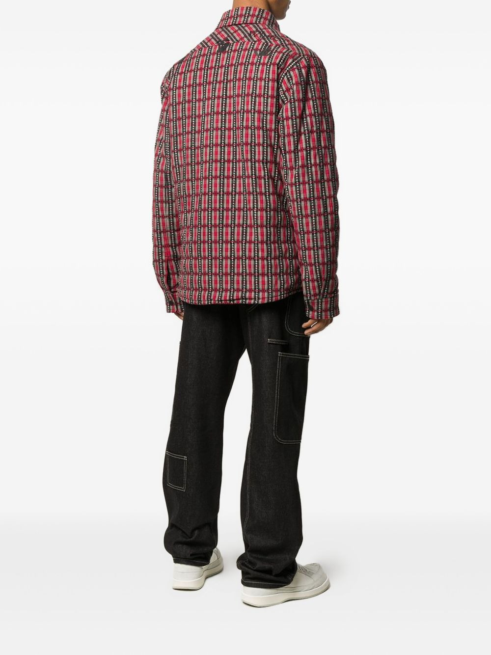 check hooded jacket - 3