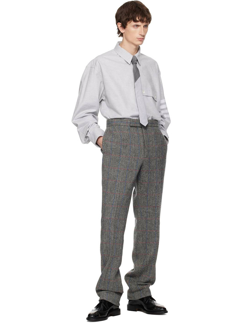 Thom Browne Gray Hunting Tweed Trousers outlook