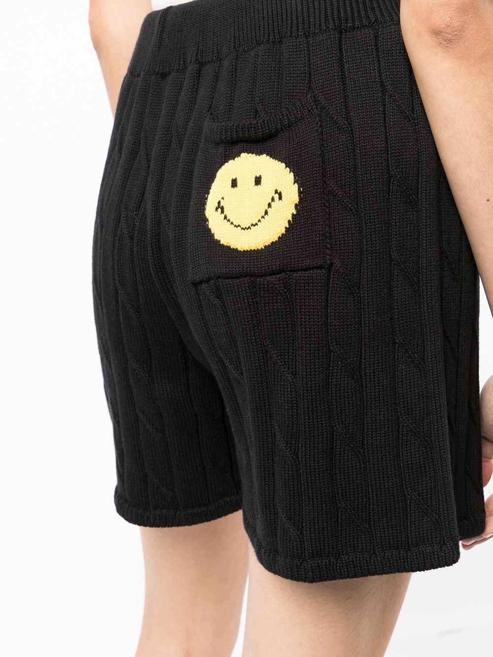 cable-knit drawstring shorts - 5
