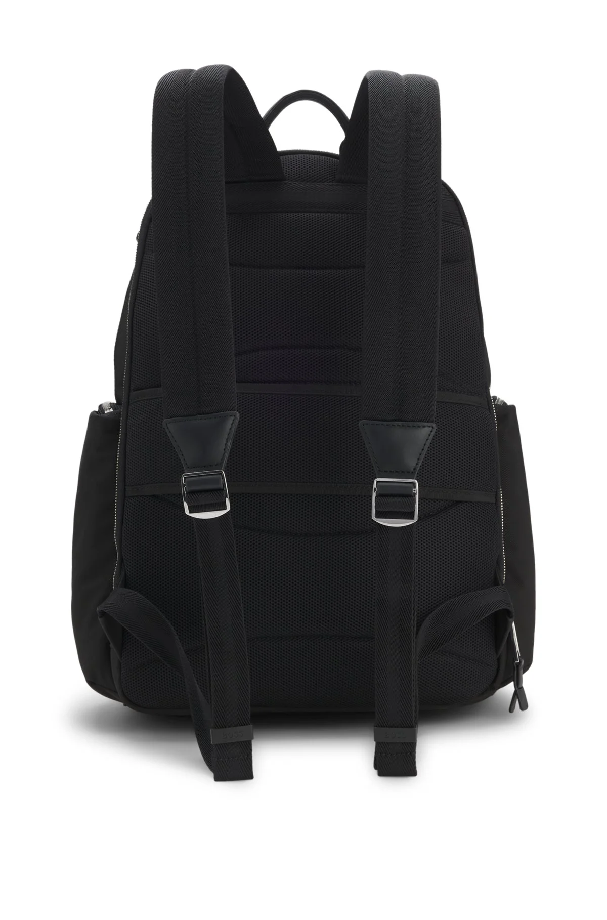 MULTI-POCKET BACKPACK WITH LEATHER TRIM - 1