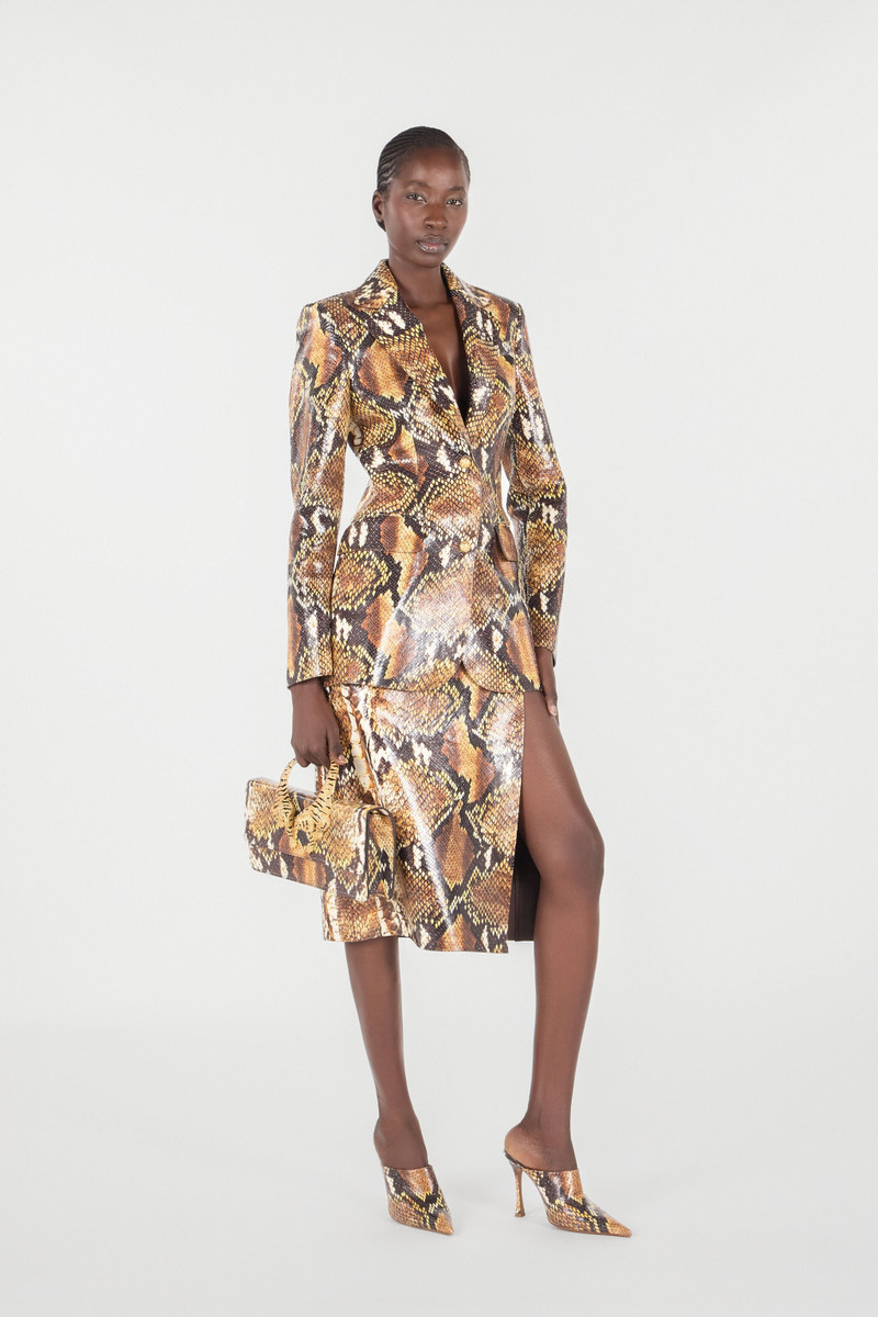 Roberto Cavalli Python Print Jacket outlook
