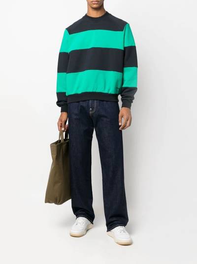 SUNNEI striped crew-neck sweatshirt outlook