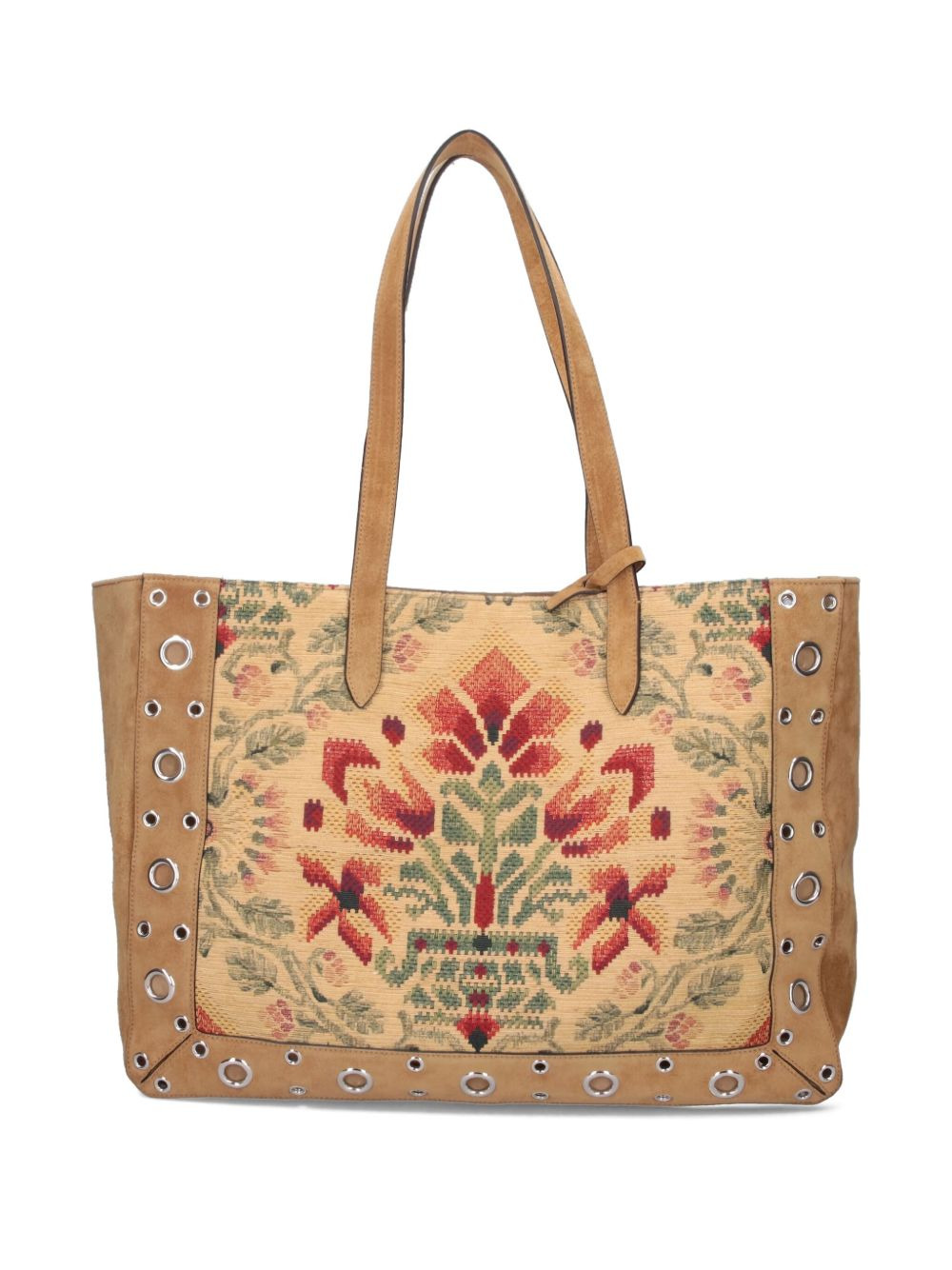 Nellcôte floral-pattern studded tote bag - 2