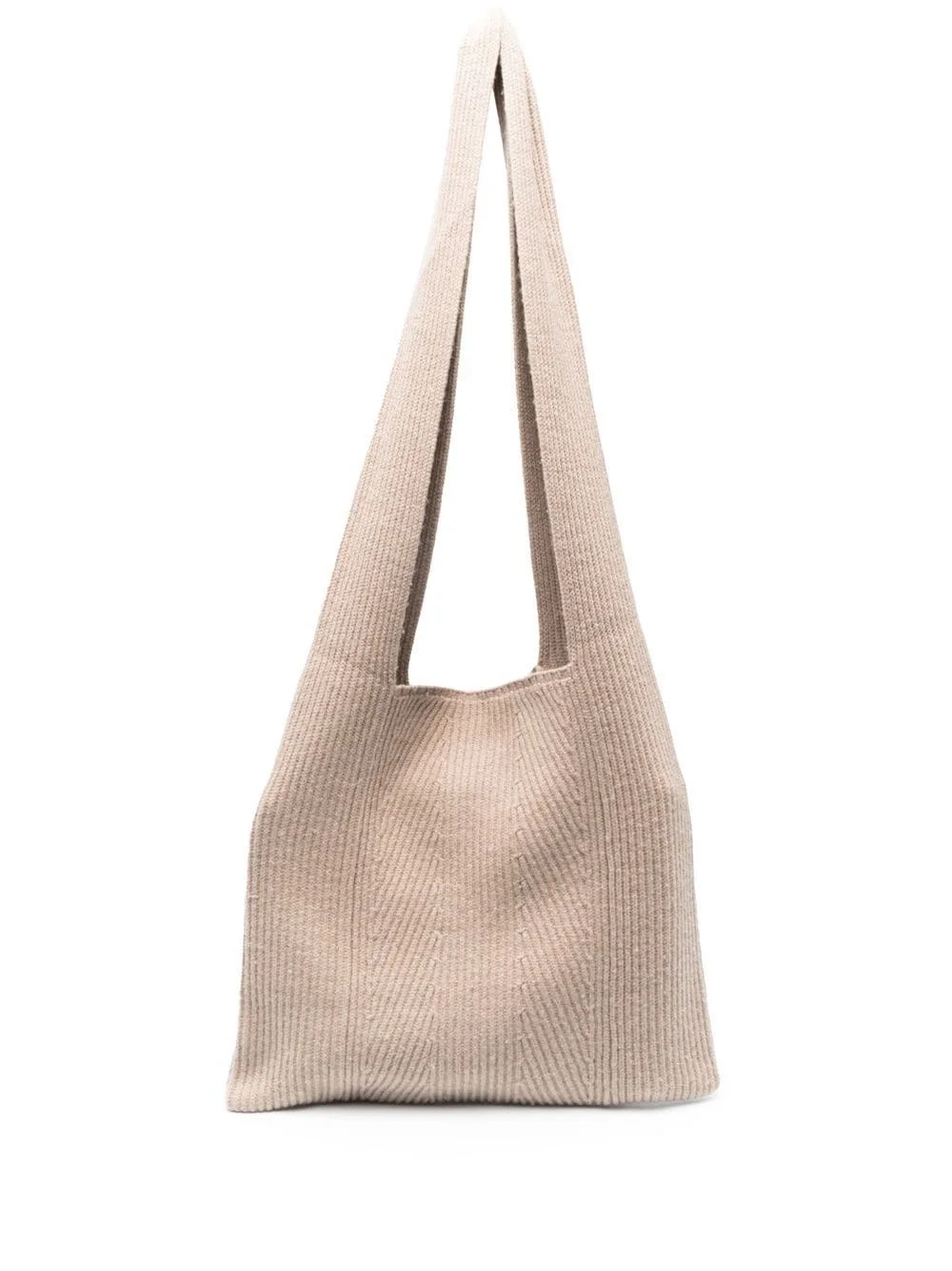 ribbed-knit tote bag - 1