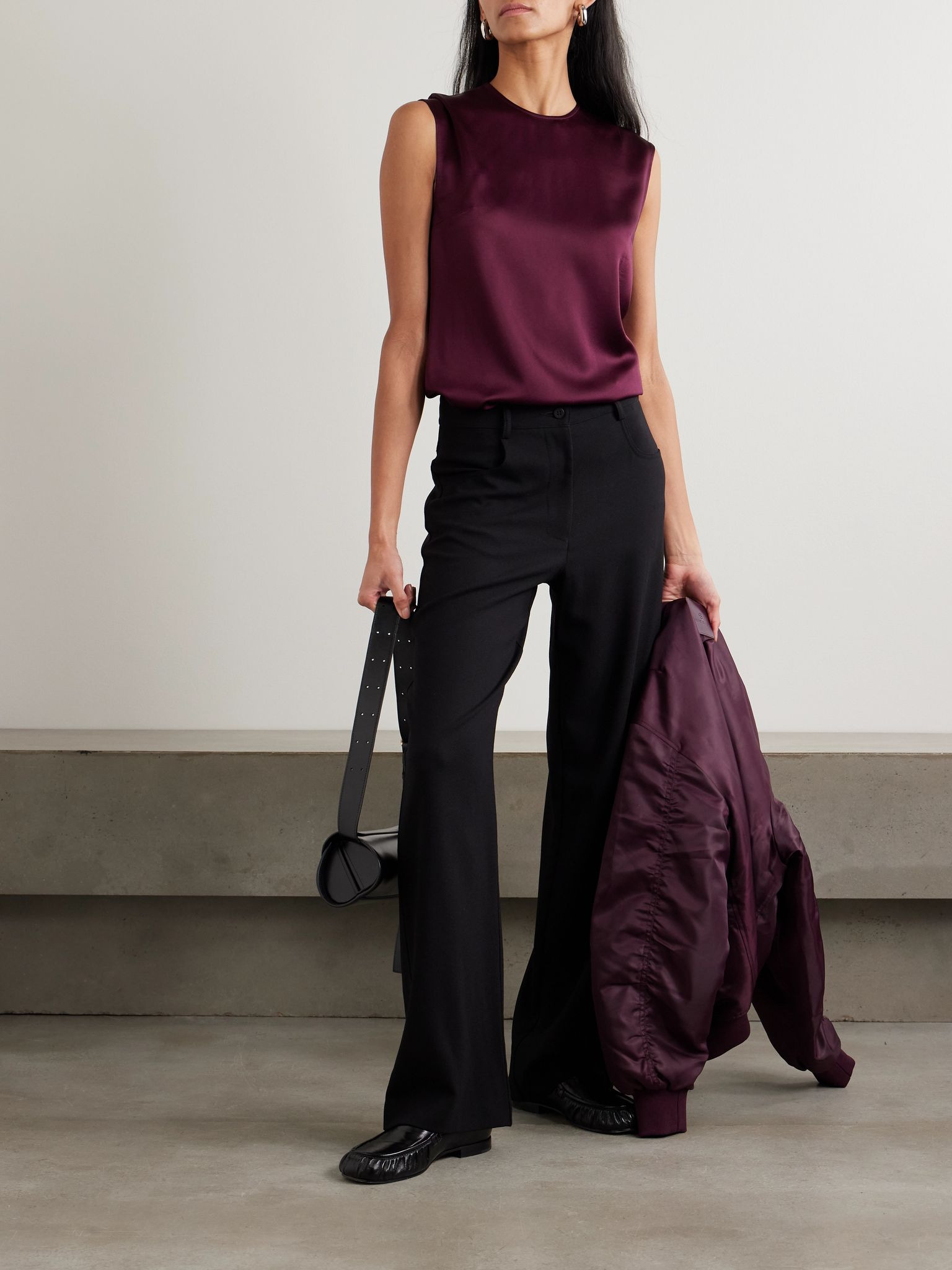 Satin top Burgundy - 2