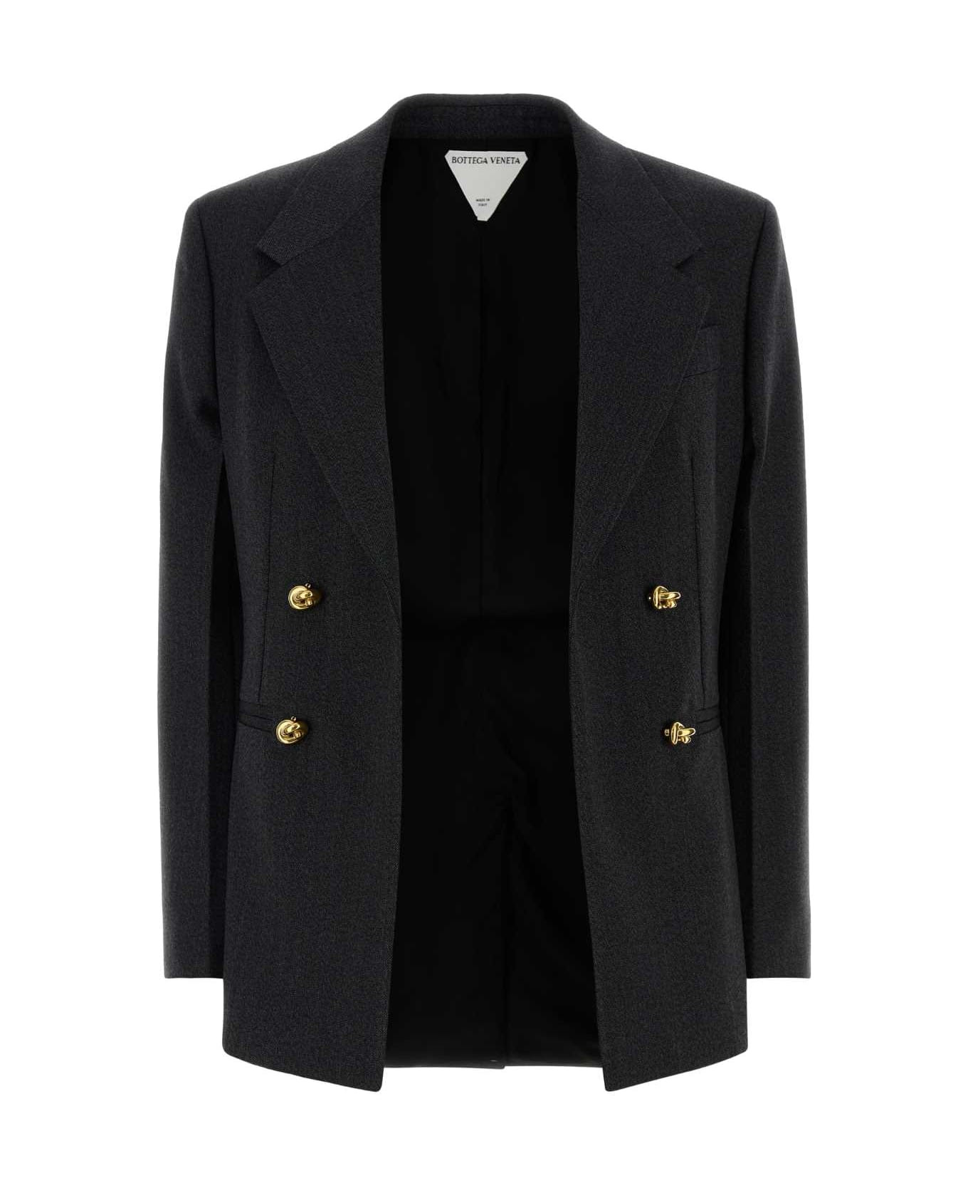 Charcoal Twill Blazer - 1