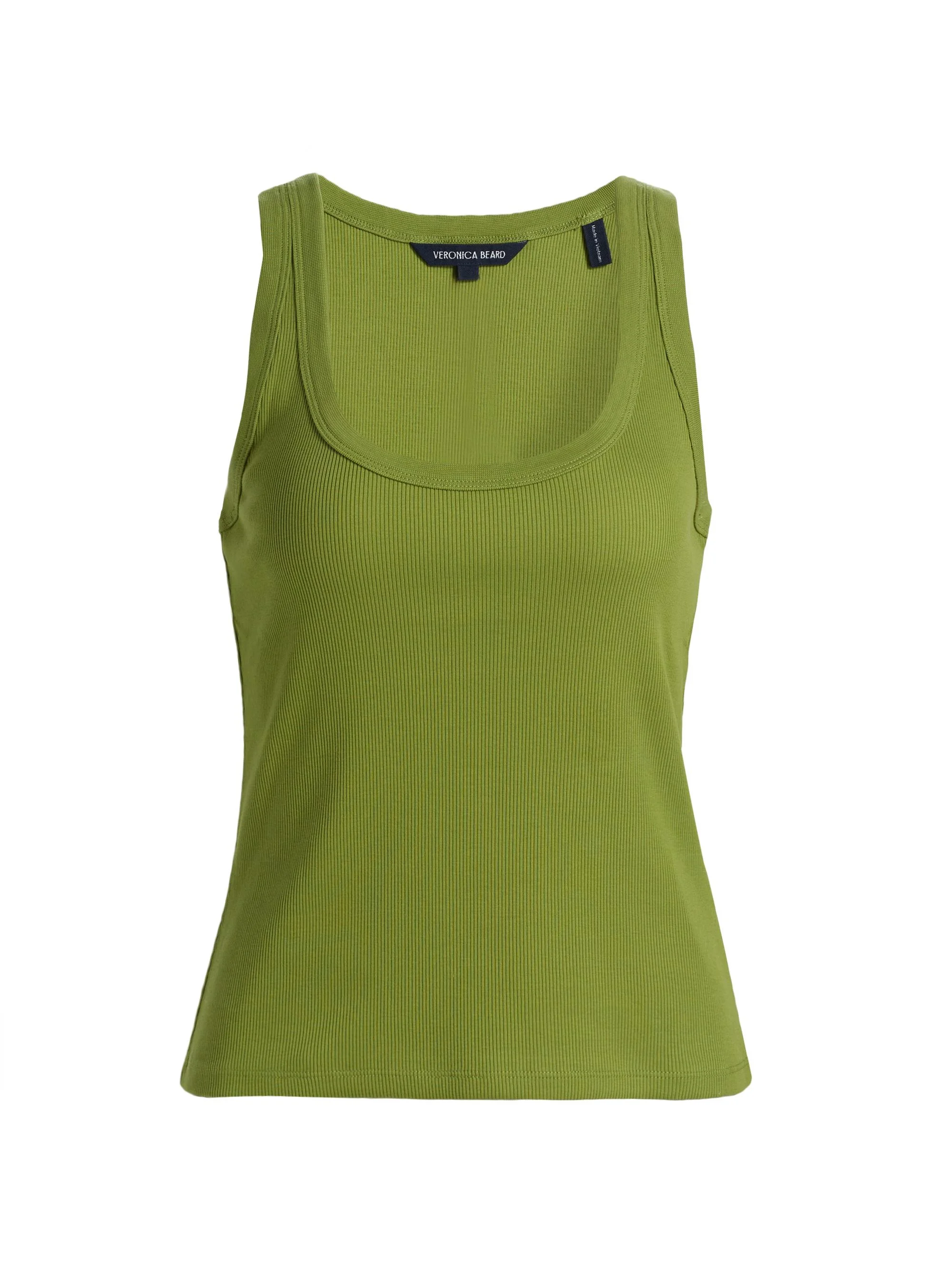 Women's Birke Rib-Knit Cotton Tank - Cactus - 1