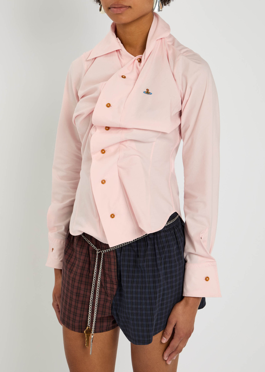 Vivienne Westwood Drunken Gathered Cotton-poplin Shirt - 2