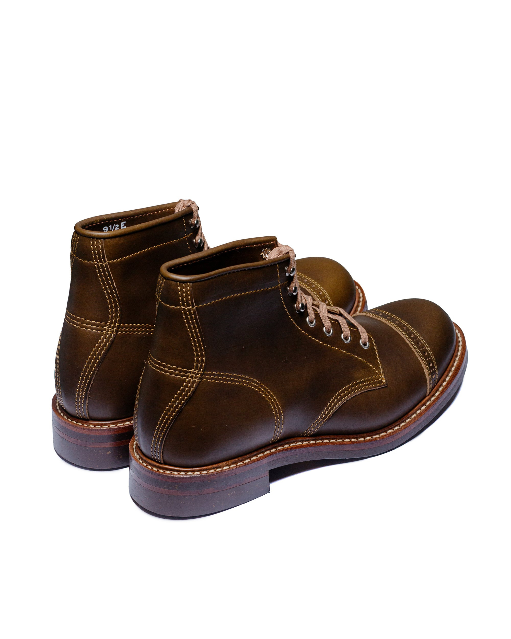 Combat Boots Horween Leather CXL Dark Olive - 3