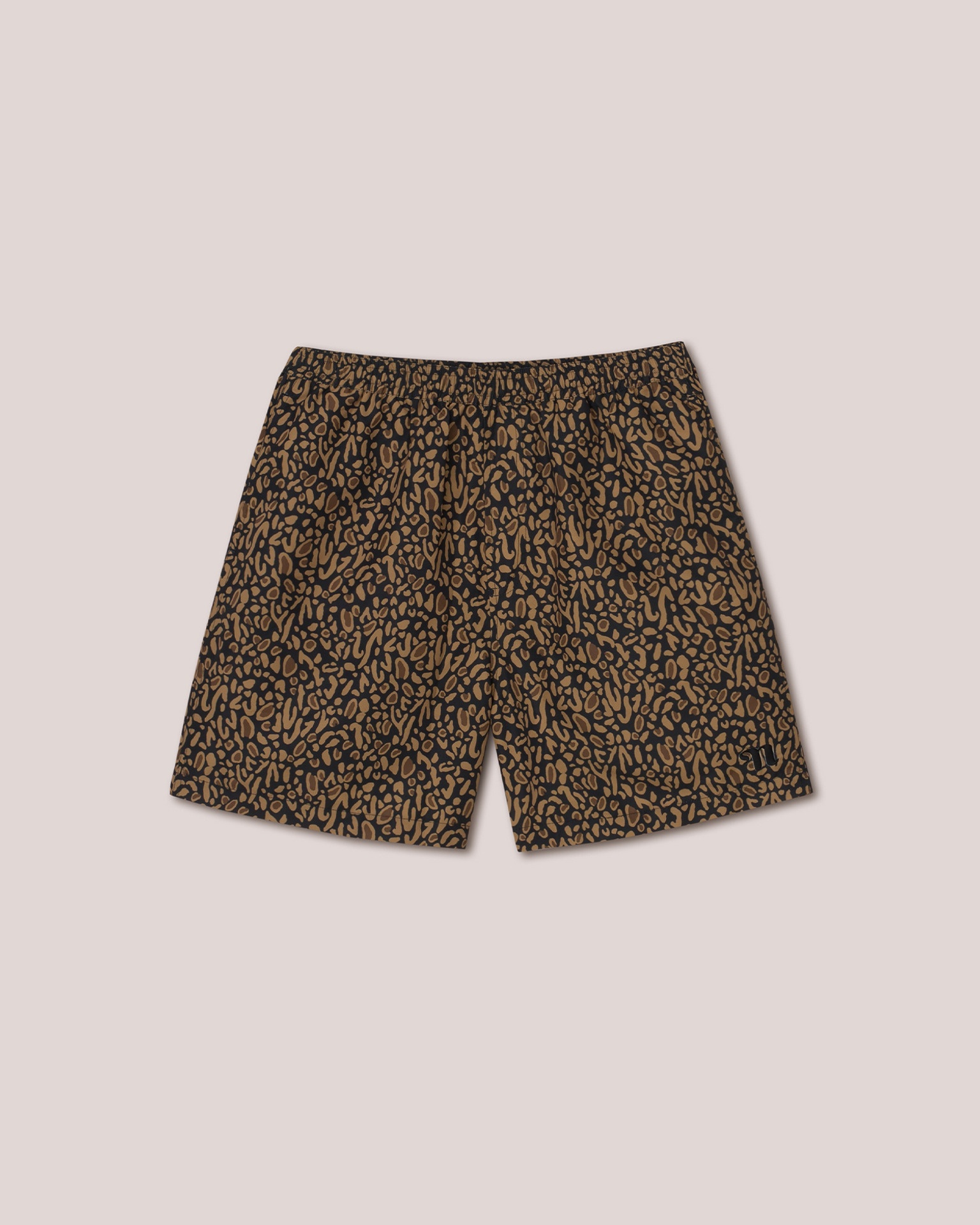 KENAN - Recycled polyester shorts - Brown ocelot - 1