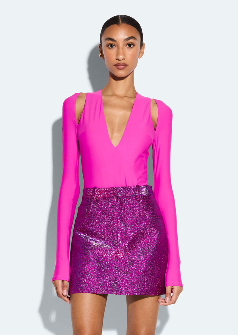 LAPOINTE Jersey V Neck Bodysuit outlook