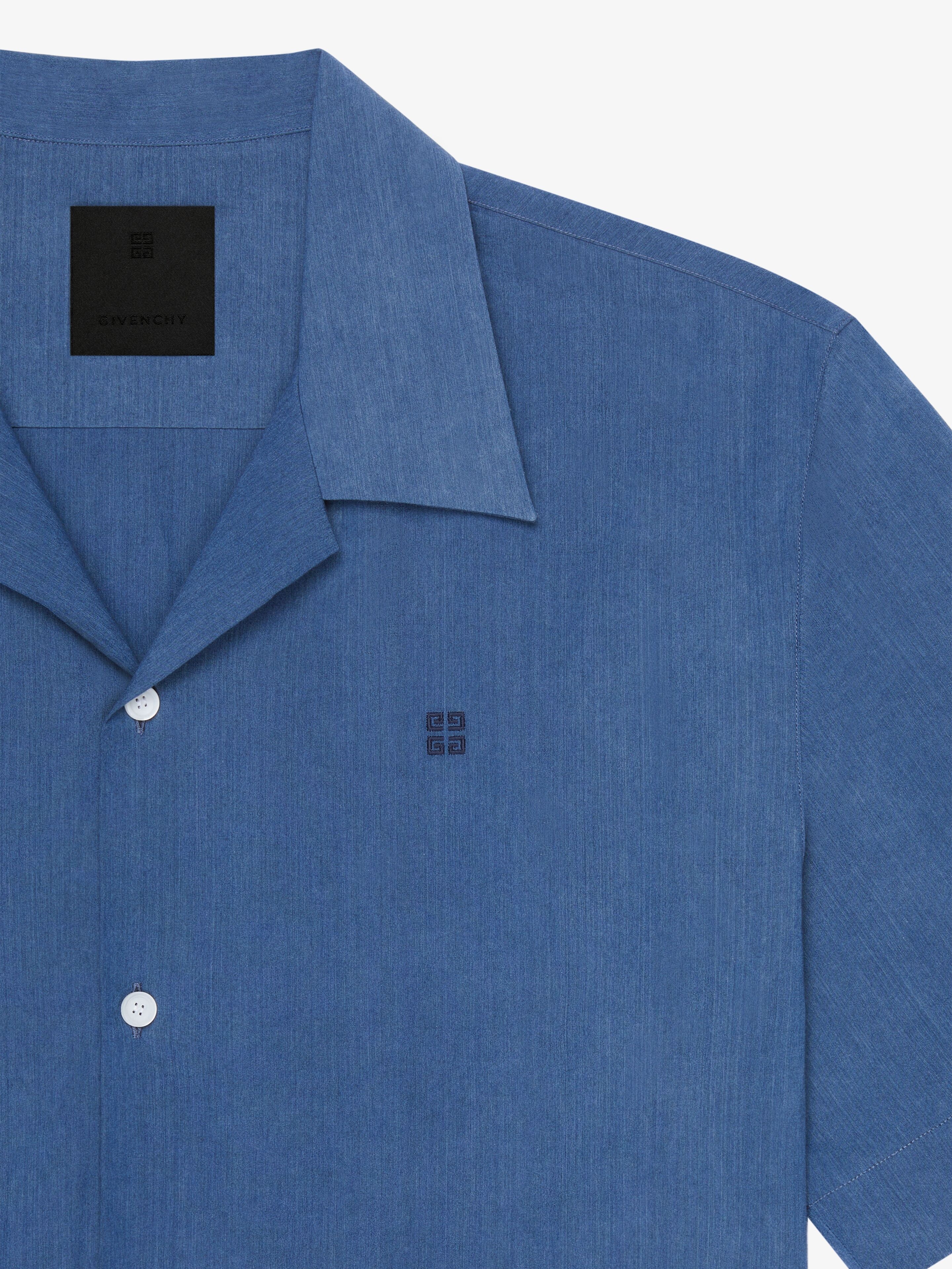 SHIRT IN OZONE WASHED DENIM CHAMBRAY - 5