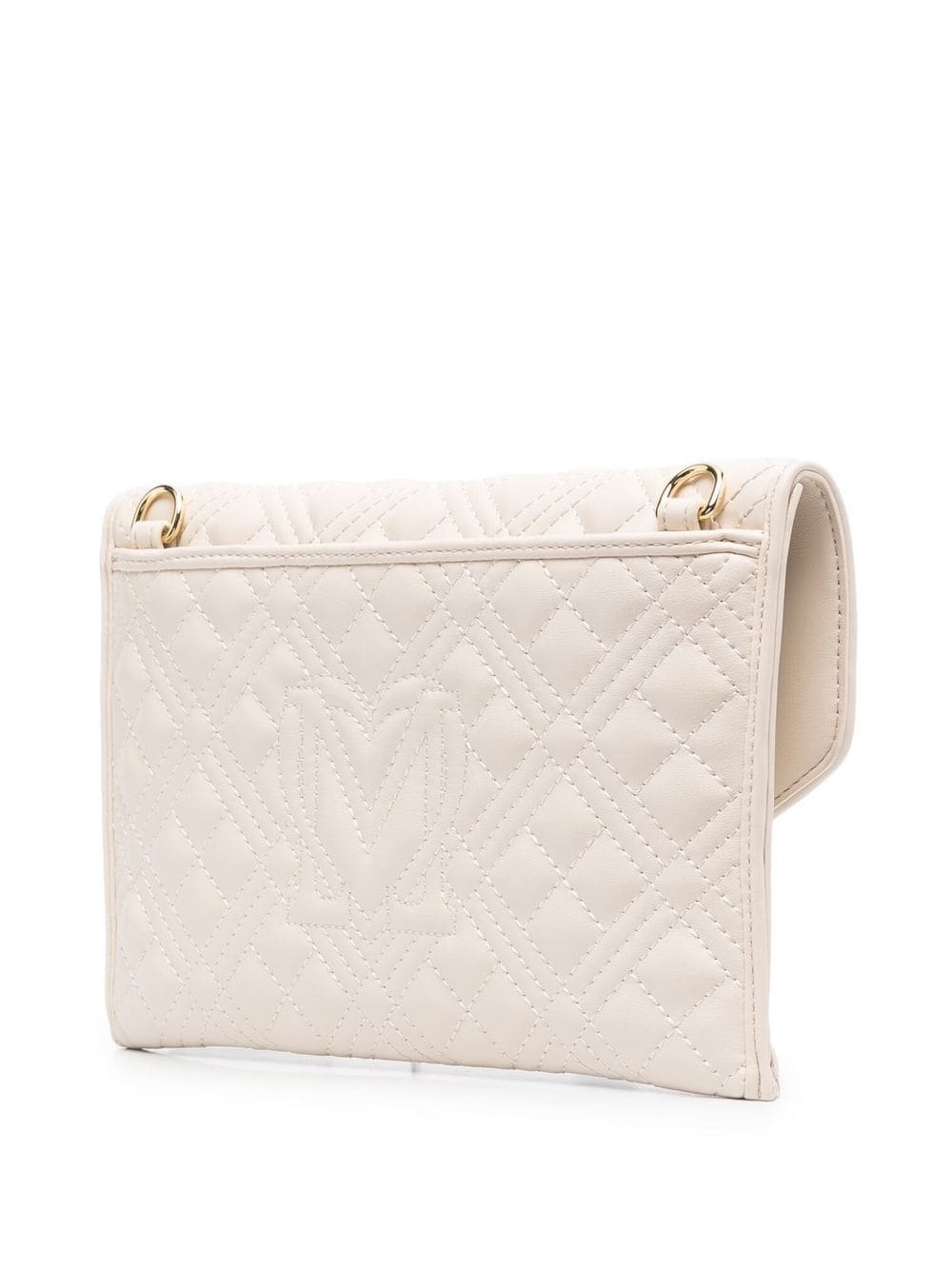 logo-plaque clutch bag - 3