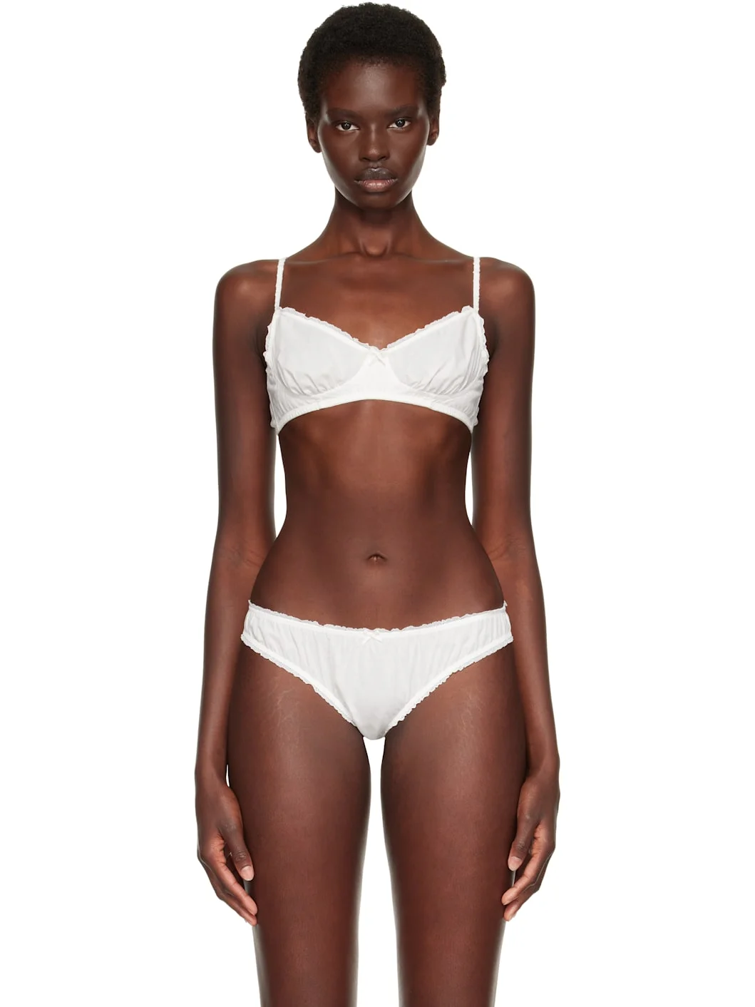 White 'The Voile' Bra - 1