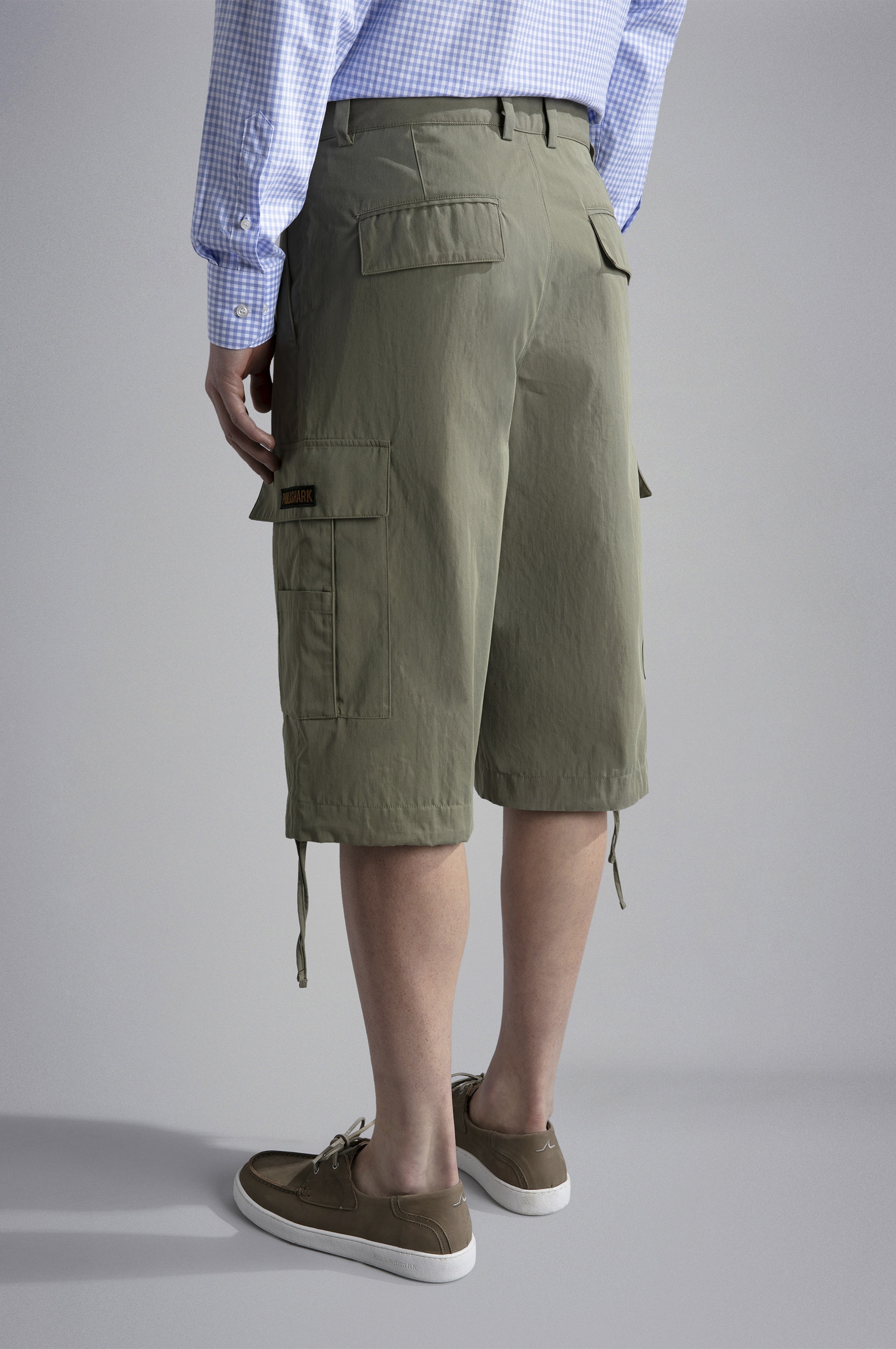 TECHNICAL COTTON BERMUDA SHORTS - 3