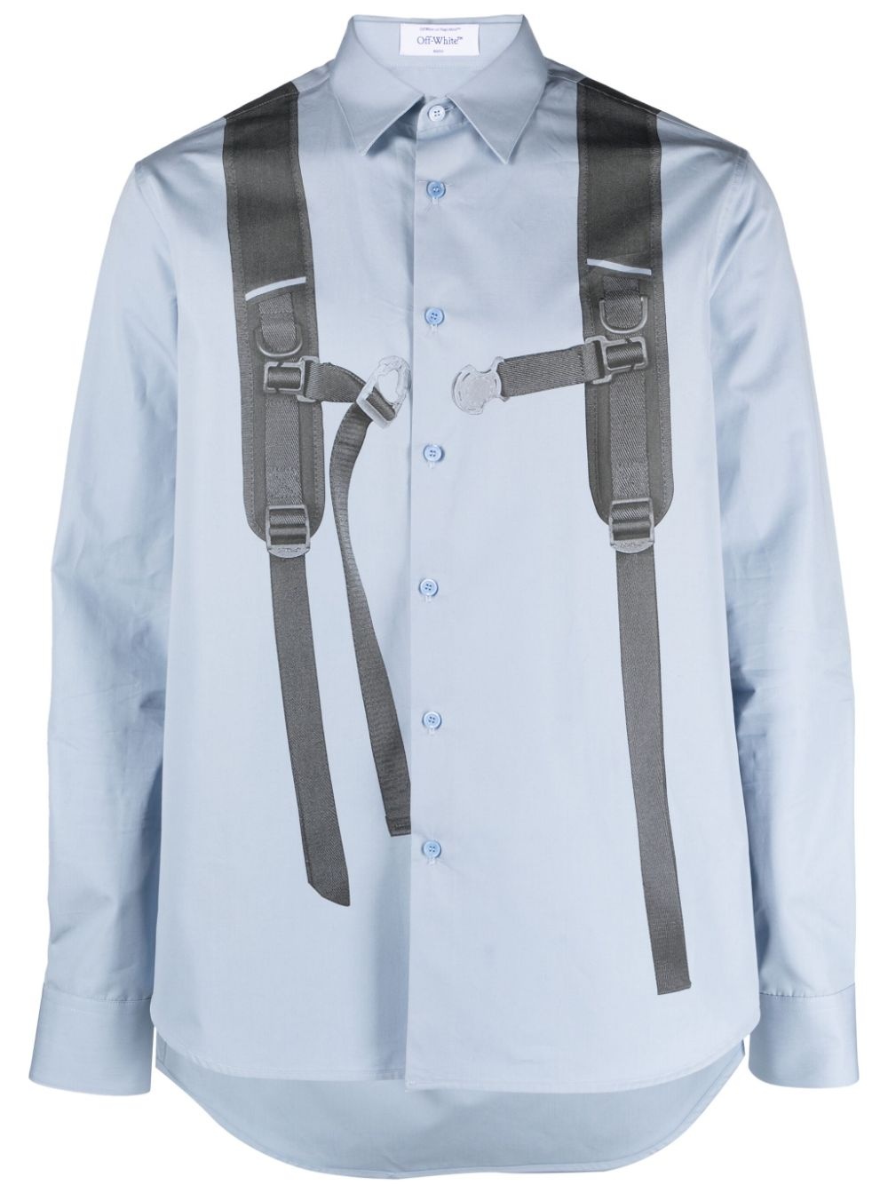 backpack-print cotton shirt - 1