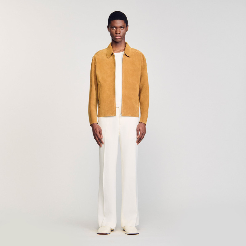 Sandro SPLIT LEATHER JACKET outlook