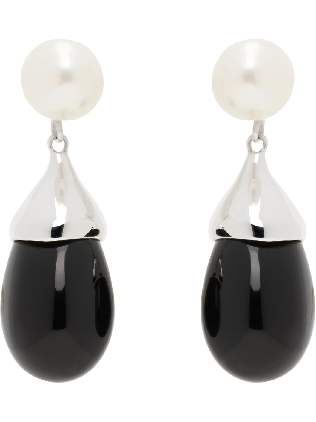 Silver Audrey Earrings - 1